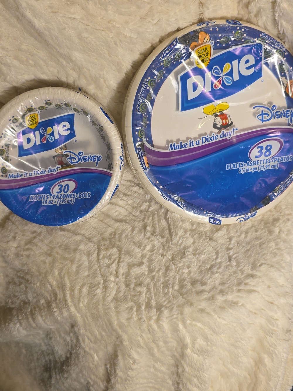 Dixie Disney Disposable Mickey Mouse Plare And Bowl Set